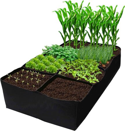 Fabric Raised Garden Bed 6x3x1ft Garden Grow