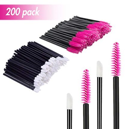 200 PCS Makeup Applicators Eyelash Brushes